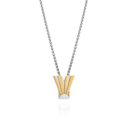 Art Deco Ray Initial Necklace by Yasmin Everley