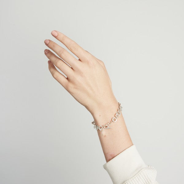 Rings on Rings Silver Bracelet by Joy Everley