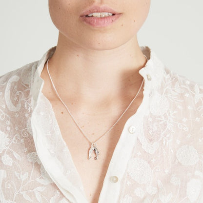 Silver Seahorses Friendship Necklace by Joy Everley