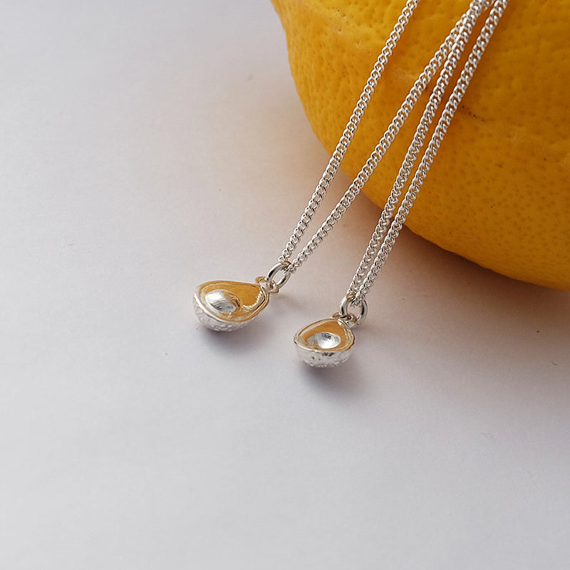 Silver Avocado Pendant by Joy Everley