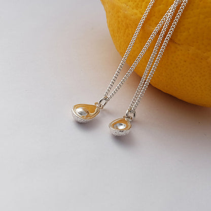 Silver Avocado Pendant by Joy Everley