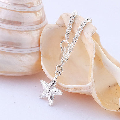 Silver Starfish Necklace by Joy Everley