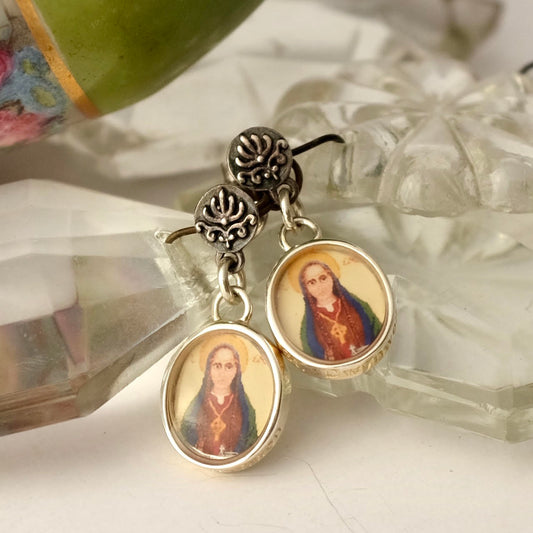 Silver St Dwynwen Earrings by Joy Everley