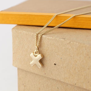 Solid Gold Kiss Cross by Joy Everley