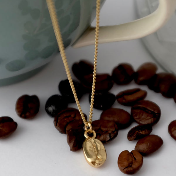 Solid Gold Coffee Bean by Joy Everley
