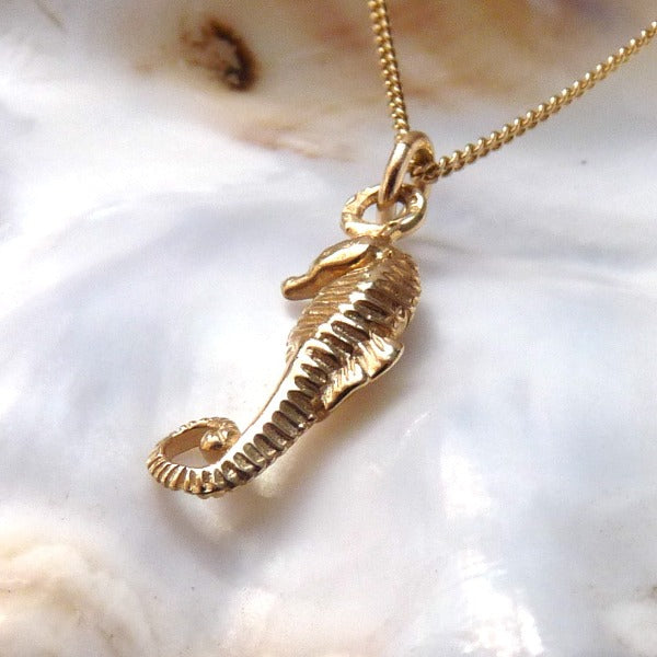 Gold Seahorse Necklace - Joy Everley Fine Jewellers, London