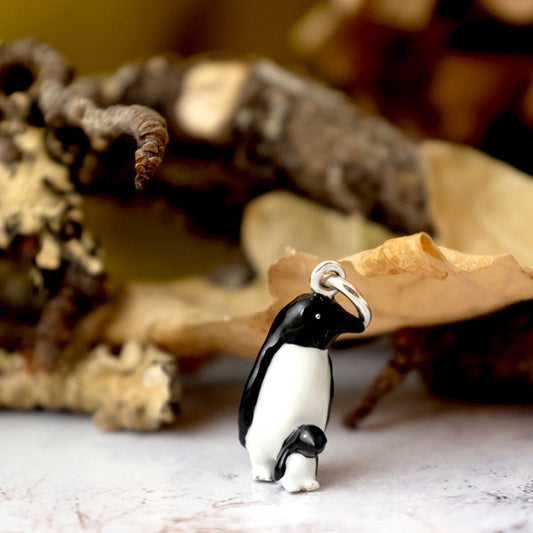 Penguin & Chick Silver Charm by Joy Everley