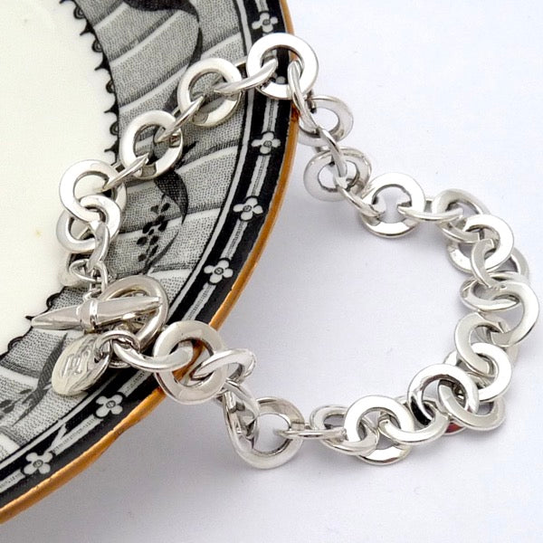 Rings on Rings Silver Bracelet by Joy Everley