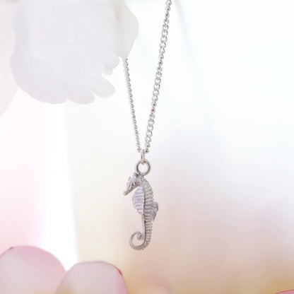 Silver Seahorse Necklace by Joy Everley