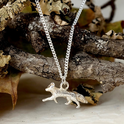 Silver Fox Necklace by Joy Everley