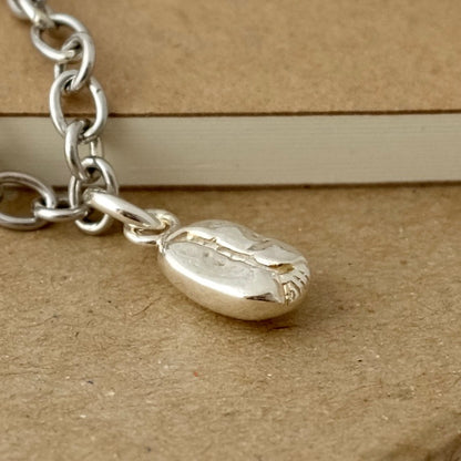 Silver Coffee Bean Bracelet by Joy Everley