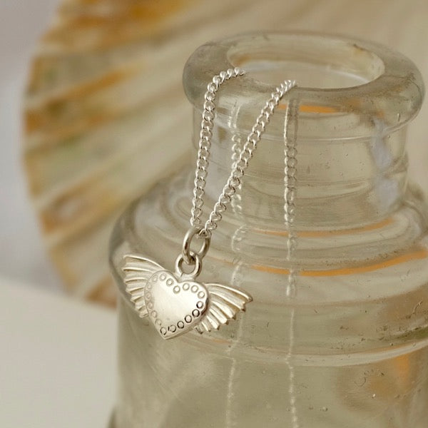 Silver Winged Heart by Joy Everley