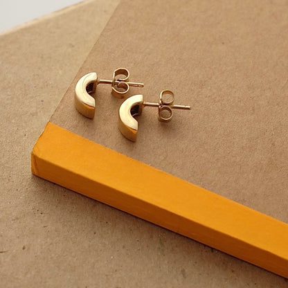 Solid Gold Little Chunky Hoops by Joy Everley